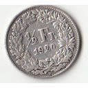 1920 - 1/2 Franc Argento Svizzera Standing Helvetia Circolata MB